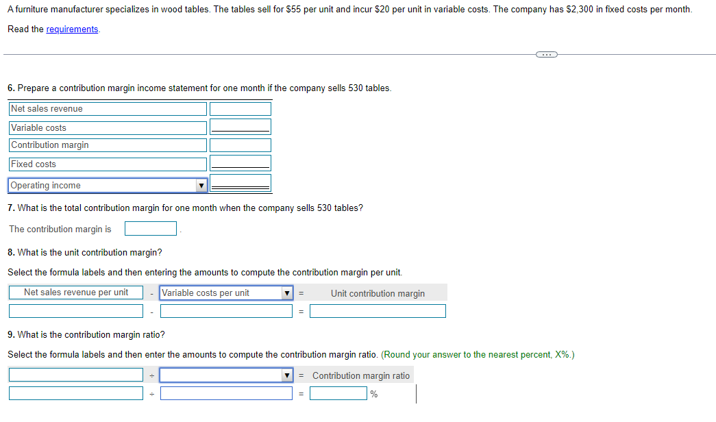 Solved A furniture manufacturer specializes in wood tables.