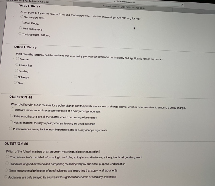 Solved blackboard.sc.edu ONSPCH145J10FALL2018