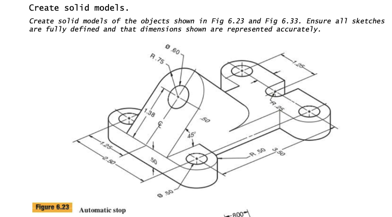 Solved Create Solid Models. Create Solid Mode7s Of The 