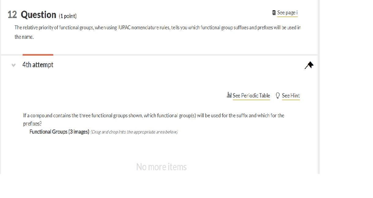 Solved 12 Question (1 point) E See page i The relative | Chegg.com