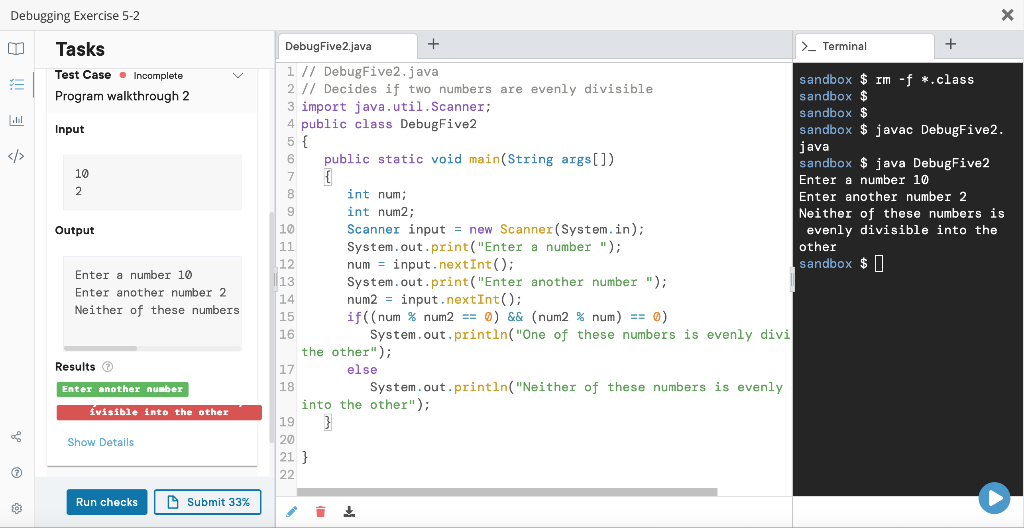 Solved Debugging Exercise 5-2 Debugging Exercise 5-2 | Chegg.com