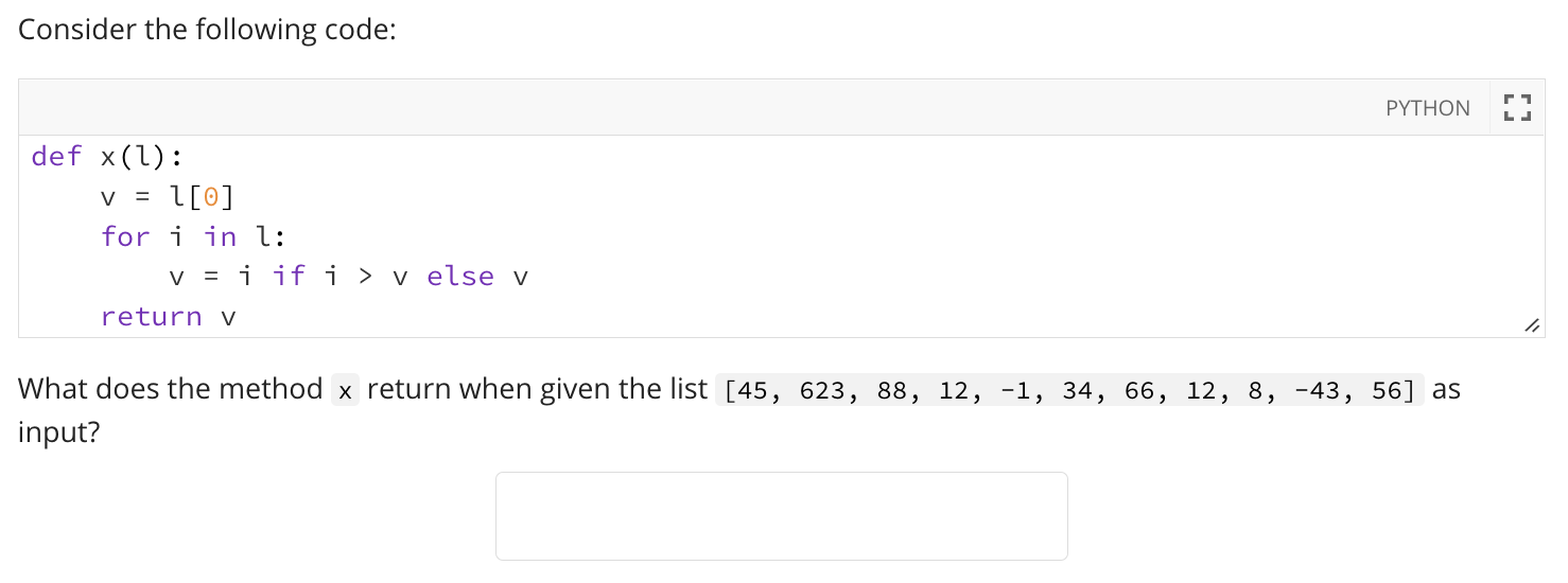 Solved Using the following lines of code, construct (drag | Chegg.com