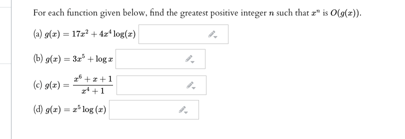 Solved For Each Function Given Below Find The Greatest P Chegg Com