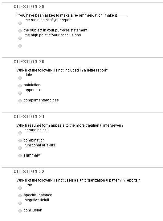 Solved question 29 if you have been asked to make a chegg