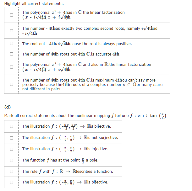 Solved Highlight all correct statements. The polynomial 2+ | Chegg.com