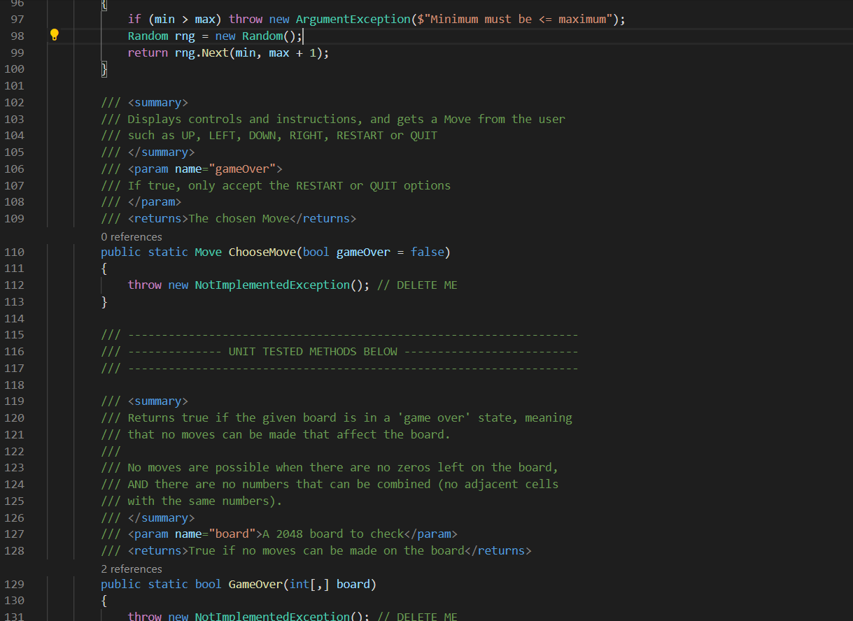 Solved C (Visual Studio Code) Creating the game "2048"Ab