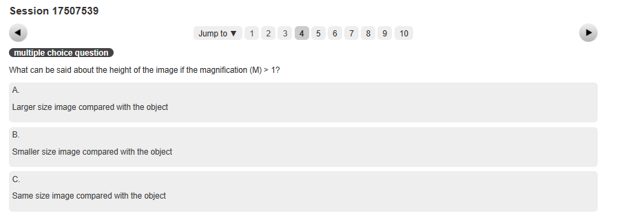 Solved Session 17507539 multiple choice question What can be | Chegg.com