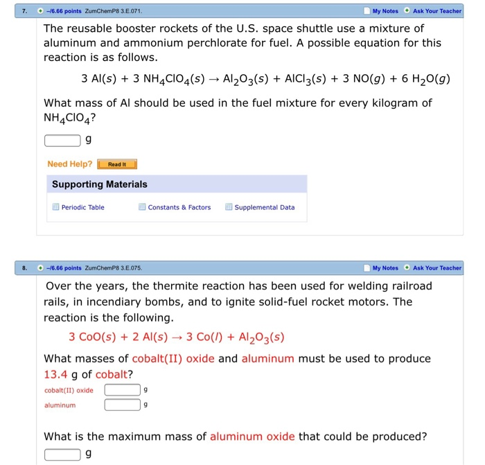 Solved 7. -6.66 points 3.E.071 My Notes Ask Your The | Chegg.com