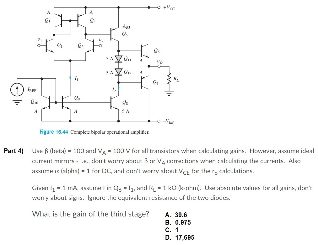 Solved O Vcc A A 1 Q3 04 A Es Q5 U U2 Q Q2 26 5a Q11 A V Chegg Com