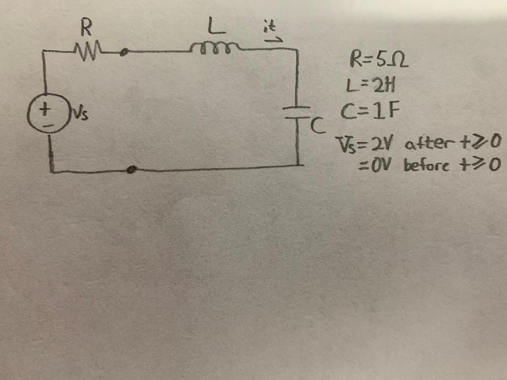 Solved For The Circuit, Write A Kirchhoff's Voltage Law | Chegg.com