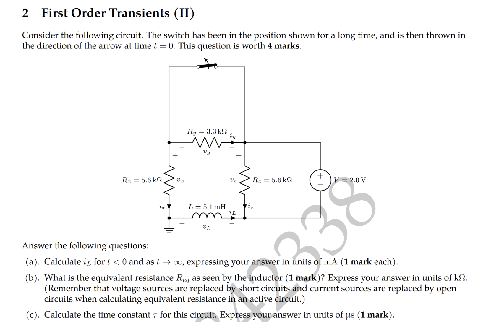 Solved Show me the steps to solve including circuit | Chegg.com