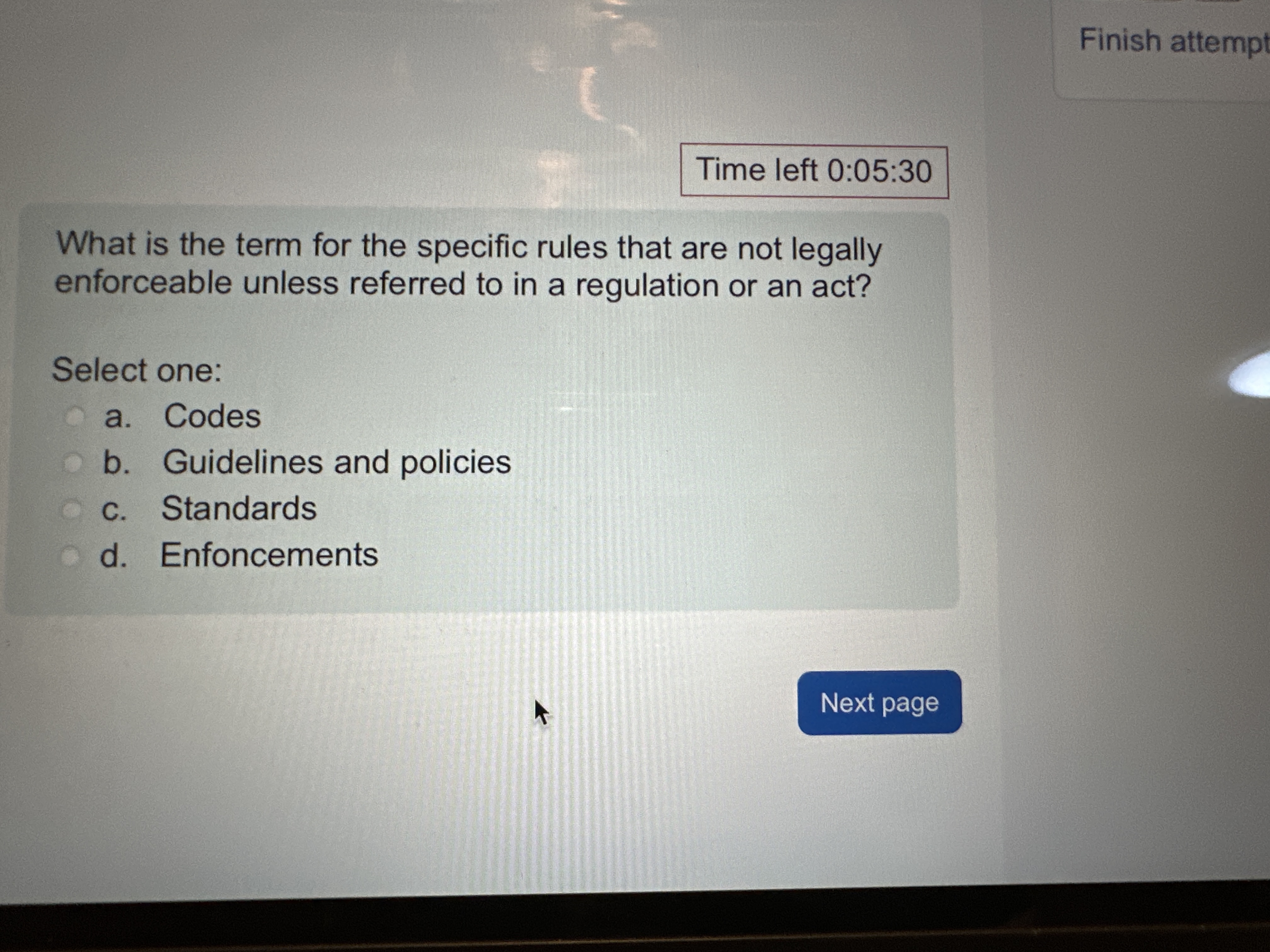 Solved What is the term for the specific rules that are not | Chegg.com