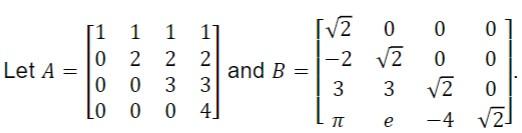 Solved Question 5- Linear Algebra Compute Hint: very | Chegg.com