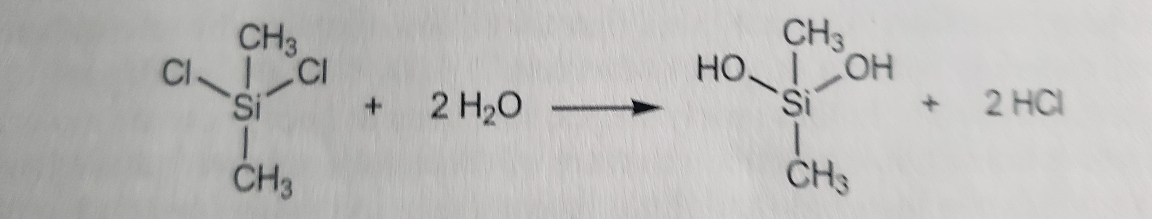 Solved CH3 CIC -- CH НО ТОН . OH si + 2 H20 2 HC CH3 CHS n | Chegg.com