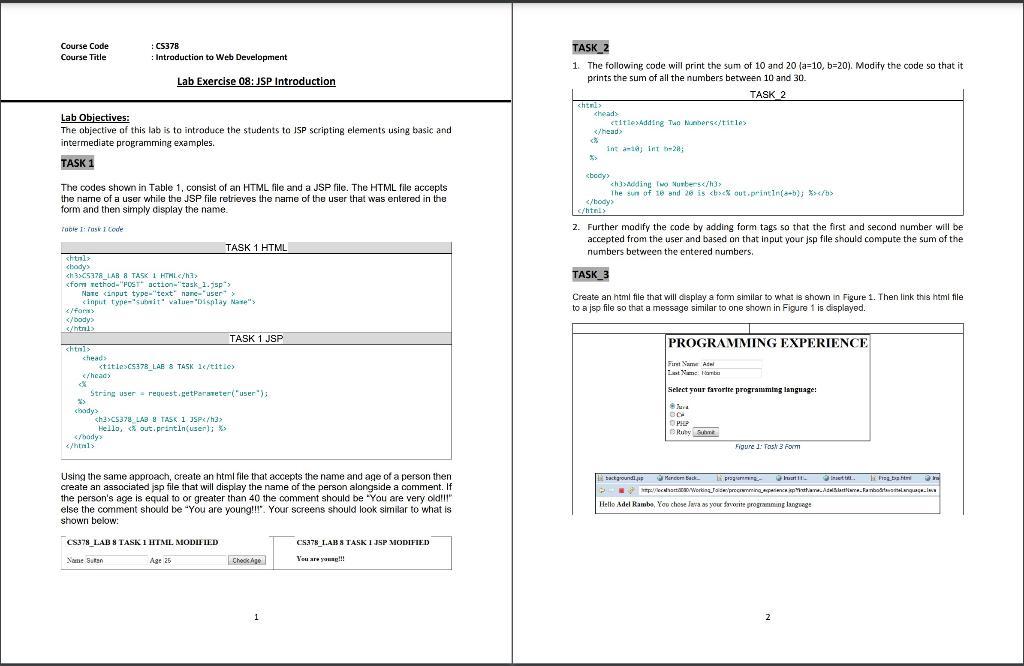 Solved Course Code Course Title : C5378 : Introduction To | Chegg.com