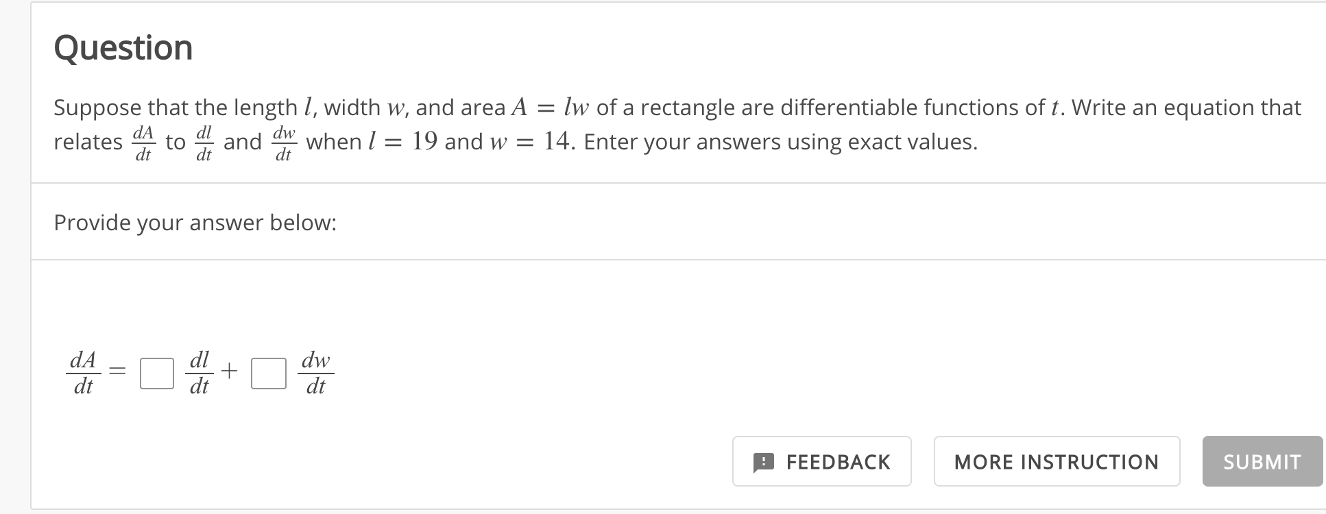 Solved D Question 1 2 pts Suppose that the length. I width