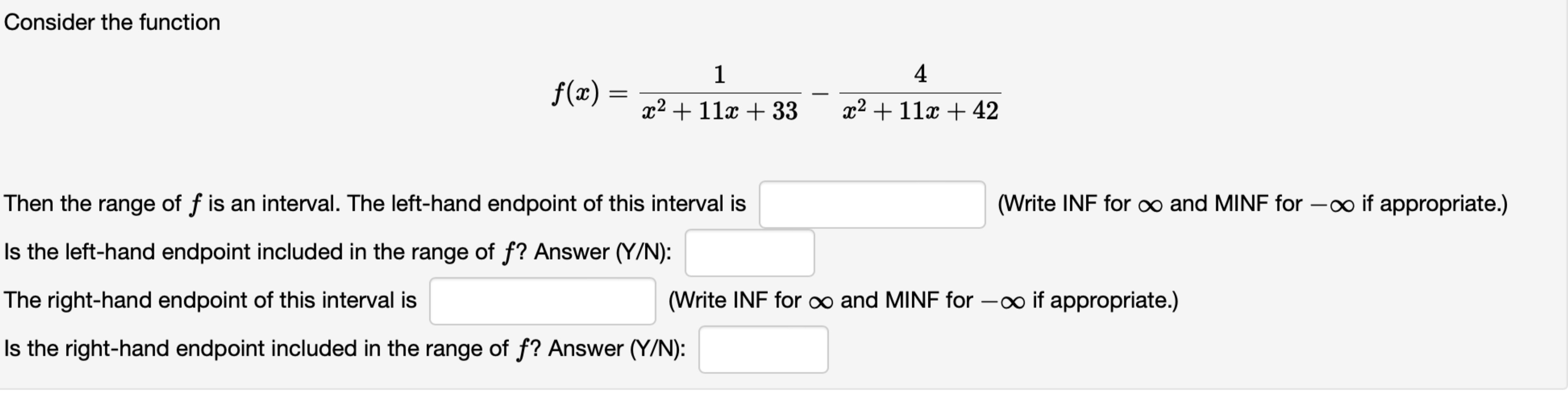 Solved Consider The Functionf x 1x2 11x 33 4x2 11x 42Then Chegg Solved consider the functionf x 1x2 11x 33 4x2 11x 42then chegg