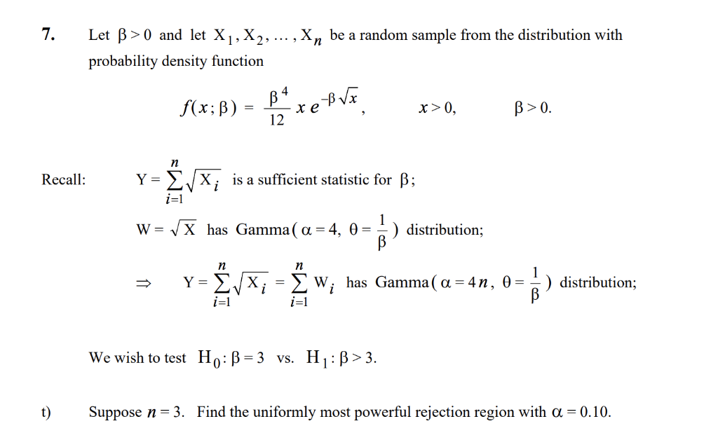 Let Ss 0 And Let X X Be A Random Sample Chegg Com