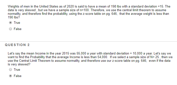 States and Weights