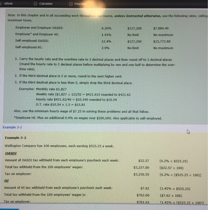Solved eBook Ea calculator Print Note: In this chapter and | Chegg.com
