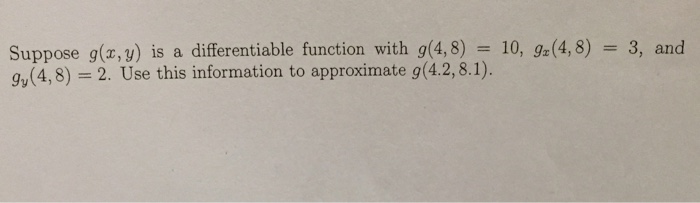 Solved Suppose G X Y Is A Differentiable Function With