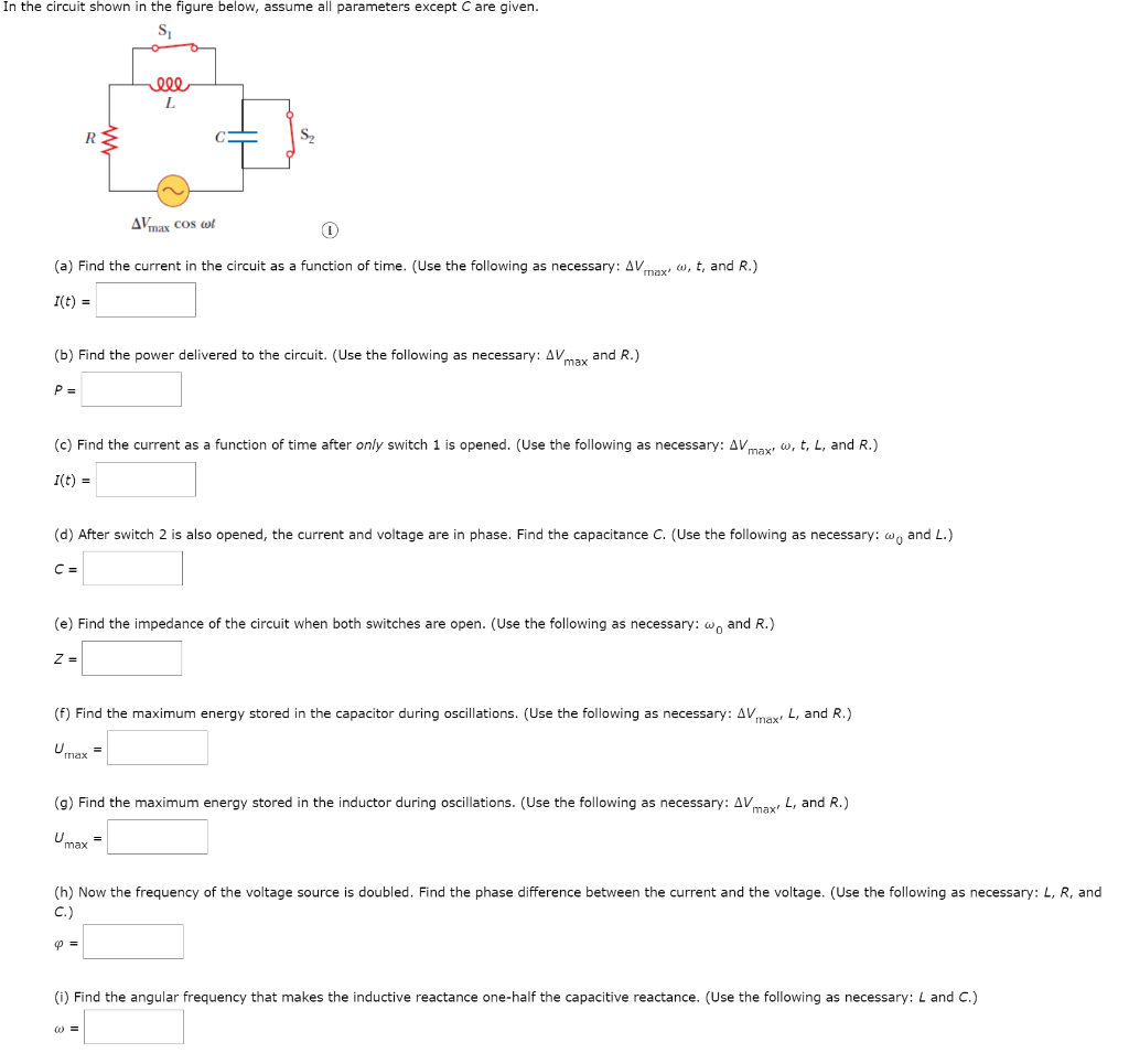 Solved In The Circuit Shown In The Figure Below, Assume All | Chegg.com