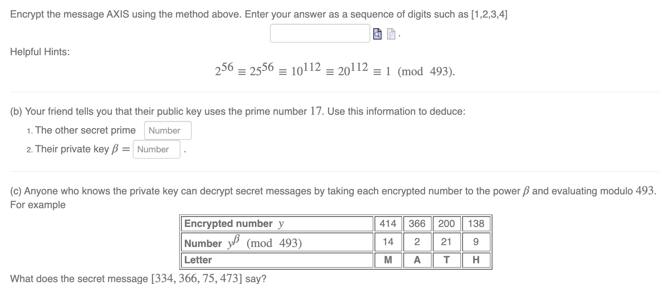 Solved Rsa Public Key Cryptography Uses A Secret Pair Of Chegg Com