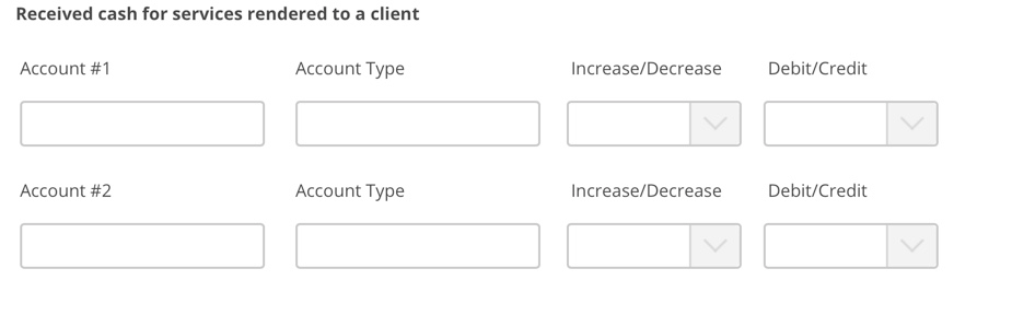 Solved Review the transactions and determine the accounts, | Chegg.com