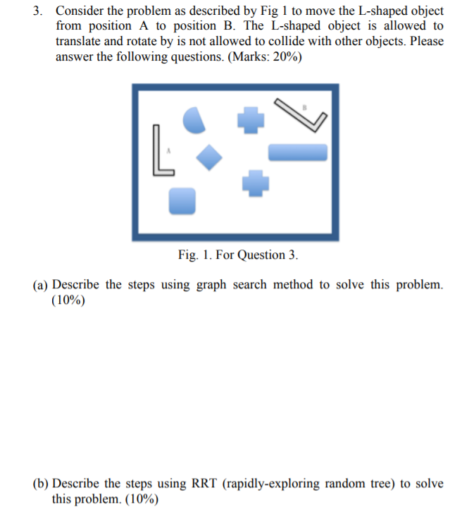 Solved 3. Consider The Problem As Described By Fig 1 To Move | Chegg.com