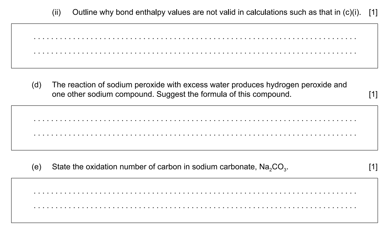 Solved 3 This Question Is About Compounds Of Sodium A Chegg Com