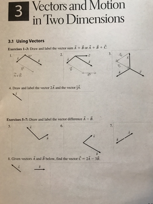 Solved Vectors And Motion In Two Dimensions 3 31 Using F21 4643