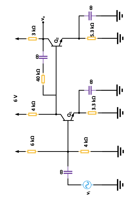 For the twostage BJT amplifier shown in Figure 10.62