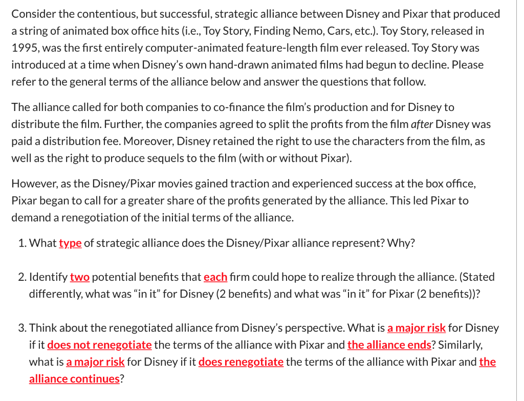 Disney Alliance
