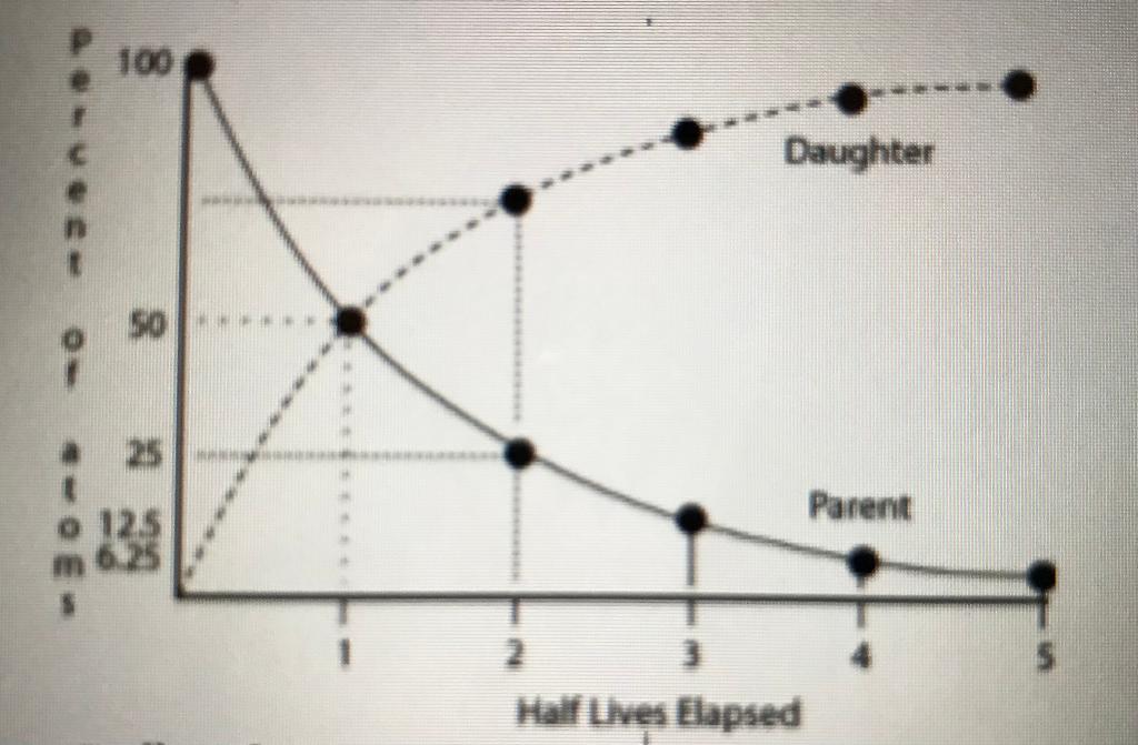 Solved Radioactive Parent Isotope Stable Daughter Chegg Com