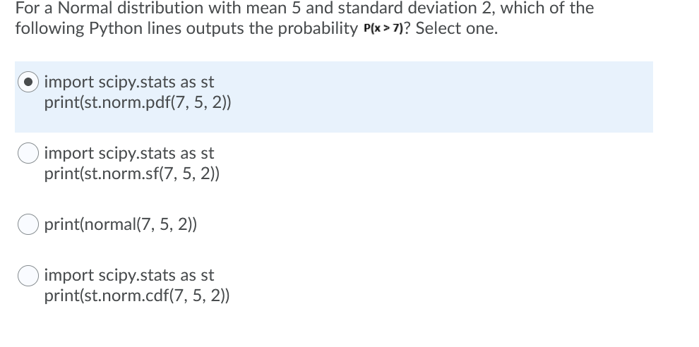 Solved For a Normal distribution with mean 5 and standard | Chegg.com