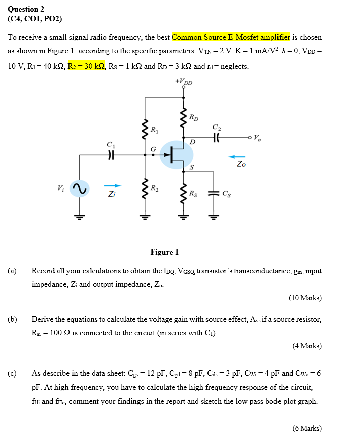 Solved Analog electronics (Please solve by expert and make | Chegg.com