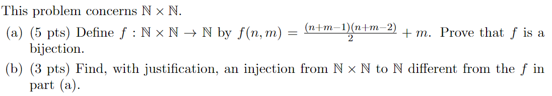 Solved . 2 This Problem Concerns N ~ N. (n+m-1)(n+m-2) (a) | Chegg.com