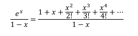 Solved r2 r3 t4 ex 1+x+ + + + 2! 3! 4! 1-T 1-X | Chegg.com
