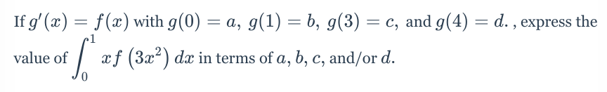 Solved If G X F X With G 0 A G 1 B G 3 C Chegg Com