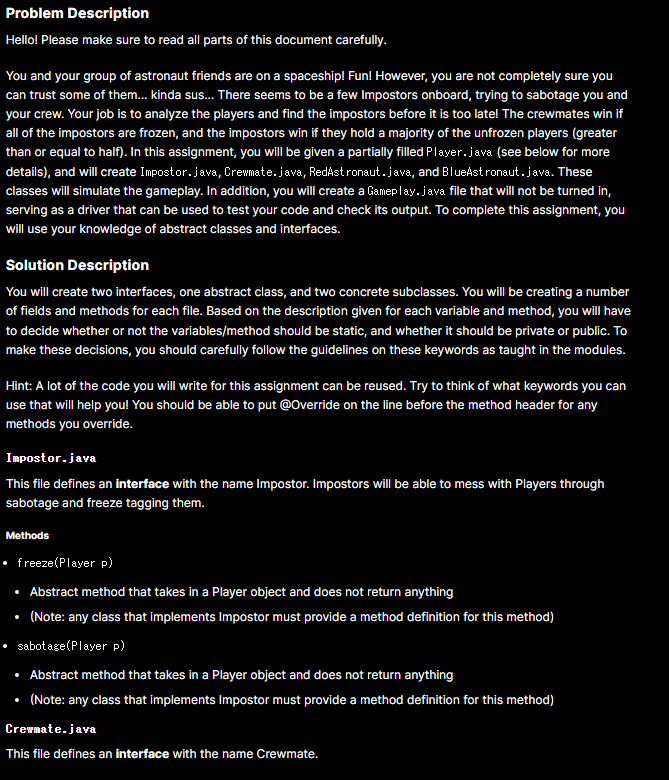 Solved Problem Description Hello! Please make sure to read | Chegg.com