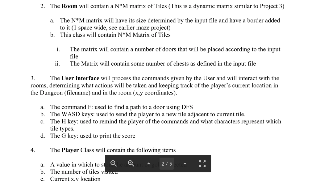 Solved Dungeon Crawler Project Wil Creating Dungeon Crawl