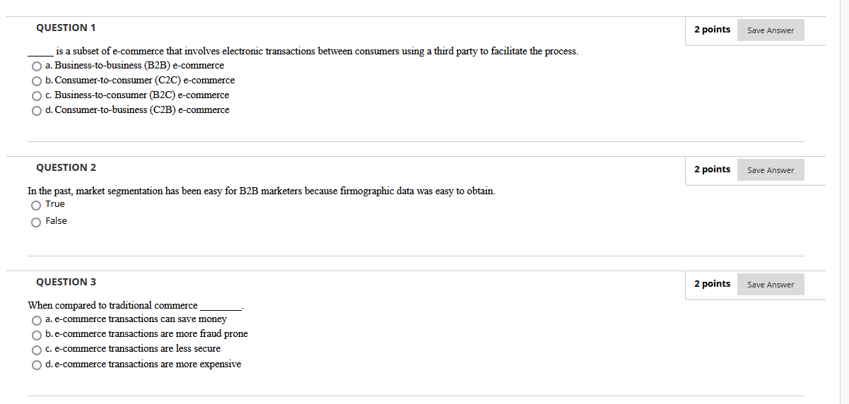 Solved QUESTION 1 2 points Save Answer is a subset of | Chegg.com