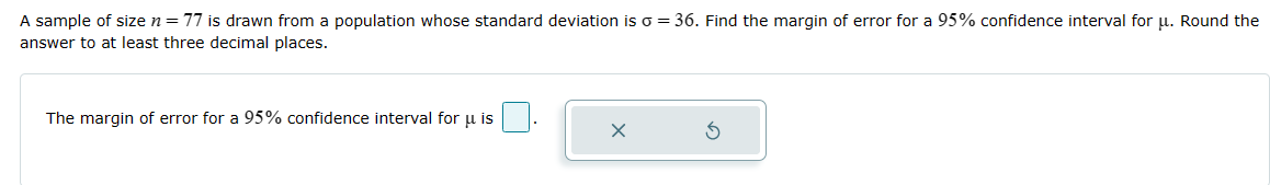 Solved A sample of size n=77 is drawn from a population | Chegg.com