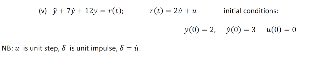 Solved For the systems described by the following | Chegg.com