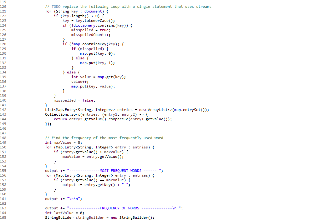 Solved Using JAVA... Modify the loops and replace them with 