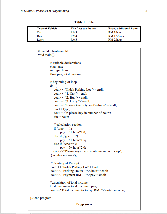 Contoh Soalan Programming