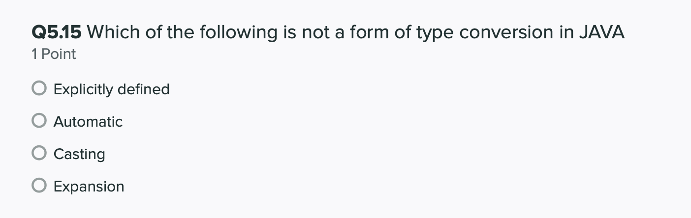 Solved Q5.12 Which of the following data types does not | Chegg.com
