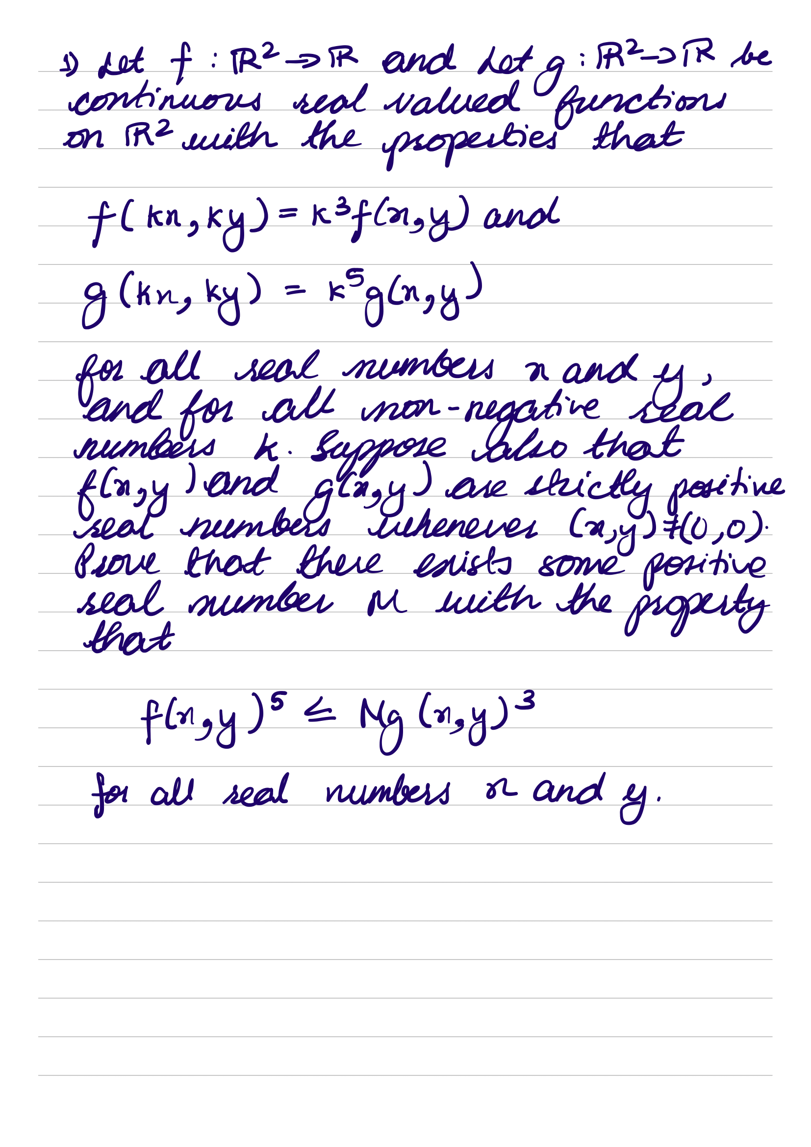 Solved 1 Let F R2→r And Let G R2→r Be Continuous Real