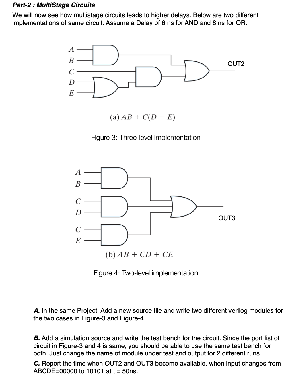 Solved Part-2 : MultiStage Circuits We will now see how | Chegg.com