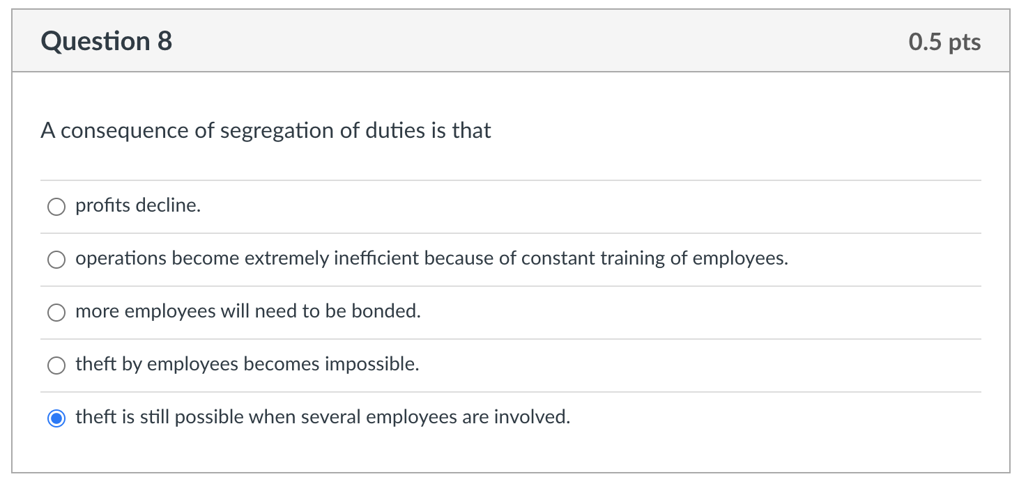Solved Question 1 0.5 pts Which of the following is not an | Chegg.com